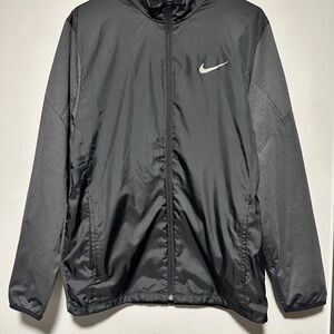 Nike Black Lightweight Windbreaker with Swoosh